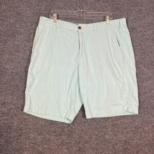 J.Crew Shorts Mens 38W Green Mint Chinos Flat Front‎ Comfort Casual Belt Loop